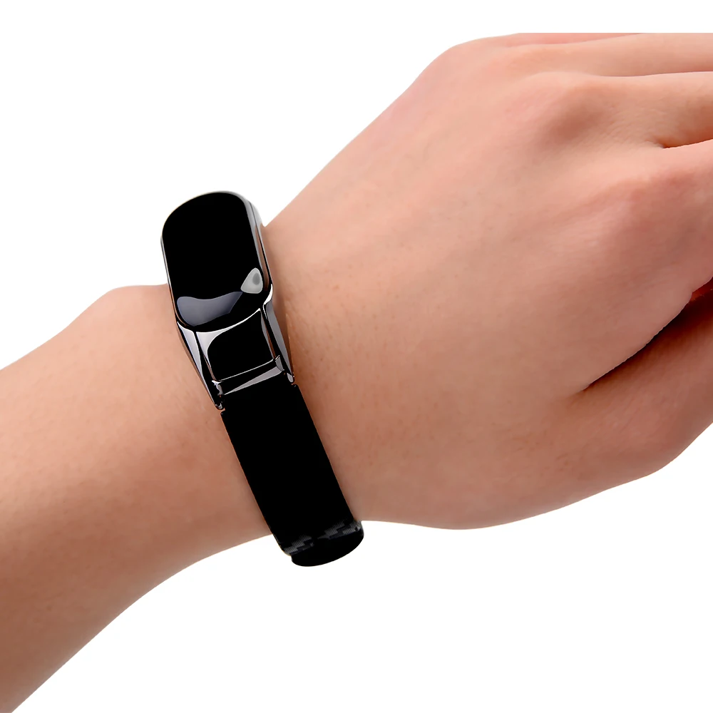 Красочное углеродное волокно mi Band 4 ремешок для mi Band 4 Xiao mi Band 4 с металлической основой спортивный браслет для mi Band 3 замена