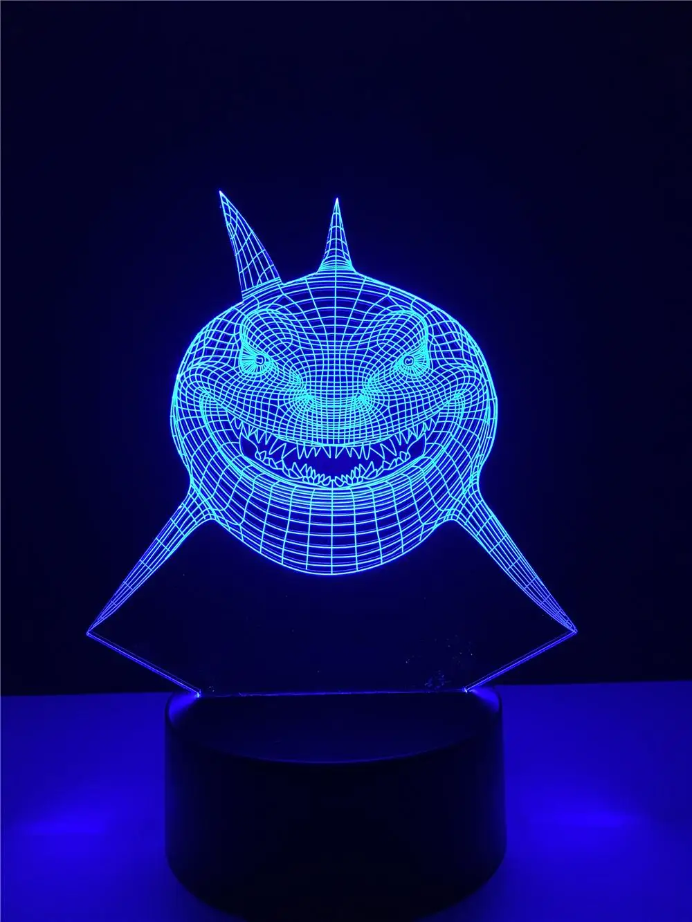 Новинка 3D лампа в виде морских животных акулы светодиодный USB вечерние лампы цвет