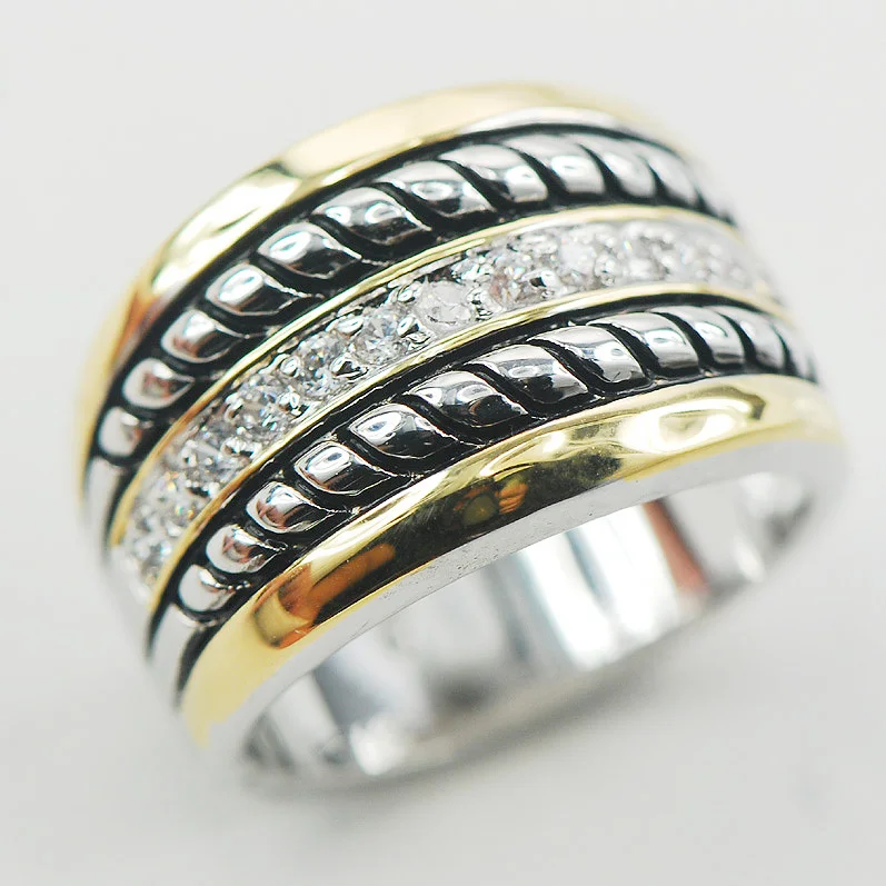 Модное женское кольцо из стерлингового серебра 925 пробы F869 Размер 6 7 8 9 10|ring