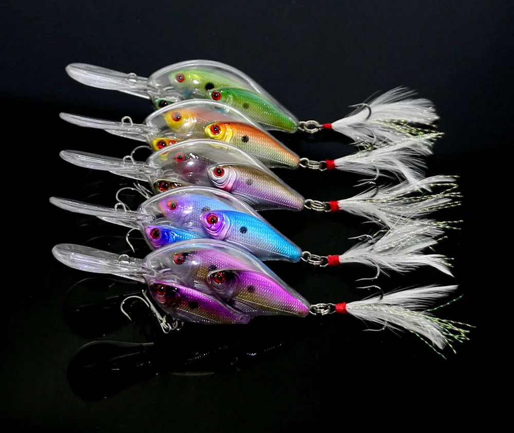 Рыболовная приманка Hengjia Crankbait Shoal Group Fish Воблер для дальнего заброса литая