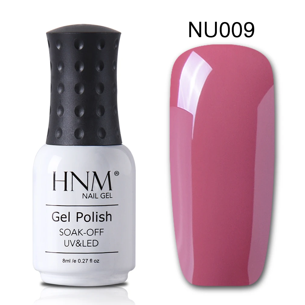 nude 9 HNM 8 мл Гель-лак для ногтей чистый цвет замачиваемый УФ-светодиодный Гель-лак для ногтей Полупостоянный замачиваемый Гель-лак для украшения ногтей Гибридный Гель-лак - Цвет: nude 9