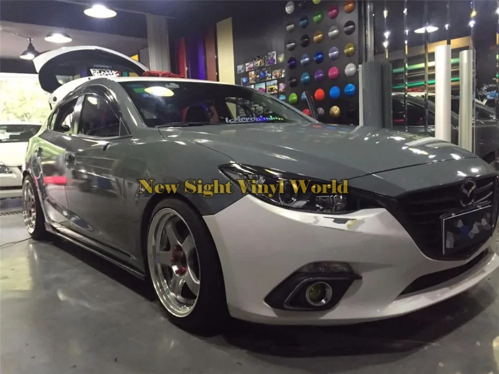 Ультраглянцевая виниловая пленка с 3 слойной конструкцией суперглянцевый серый