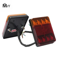 1pcs car 12v 8led trailer tail light left and right taillight truck car van lamp ip65 waterproof trailer taillight