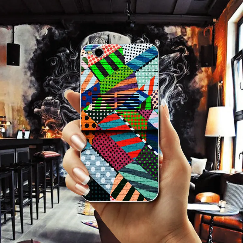 Graffiti Art Stripes Colorful Soft TPU Mobile Phone Cases for HTC One M7 M8 M9 M10 E9 Plus U11 A9 Desire 530 630 626 628 816 820 |
