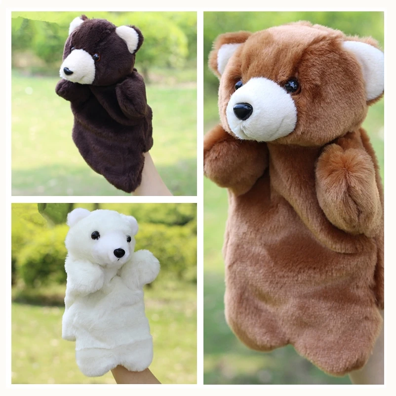 Плюшевые куклы для рук плюшевый мишка овечка пони лошадь ручная кукла Fantoche