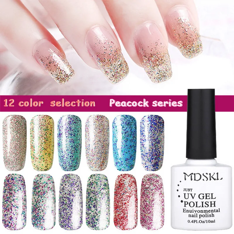 Стойкий УФ-Гель-лак экологически чистый лак для ногтей отмачиваемый красочный