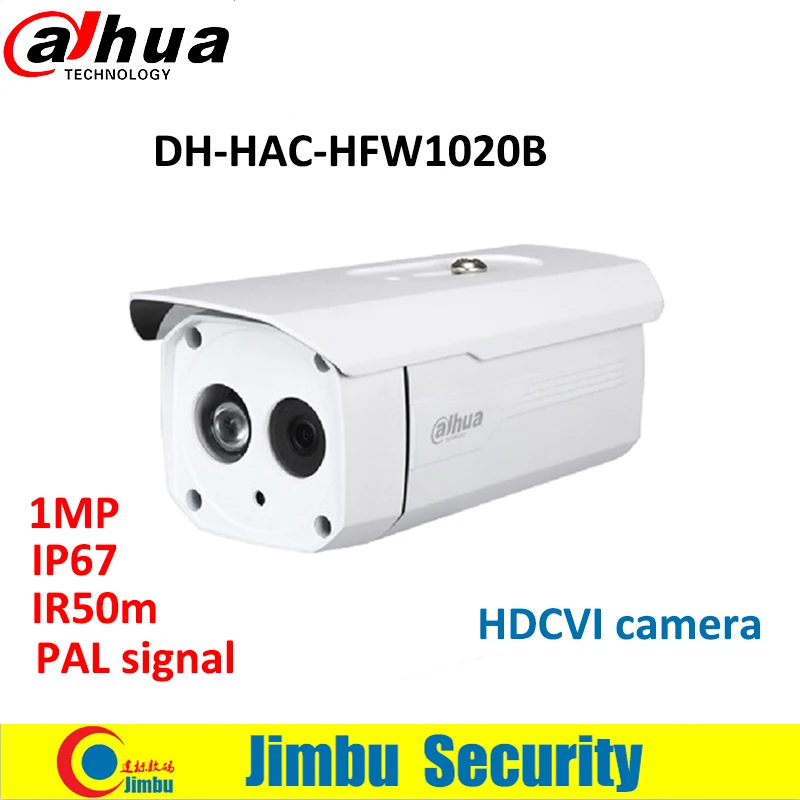 Dahua камера HDCVI HAC HFW1020B 1MP 720P Водонепроницаемая IP67 IR50M цилиндрическая DH Бесплатная