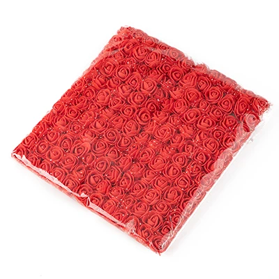 Red 36/72/144 шт Пены Искусственный цветок розы для дома свадебное украшение из искусственных цветов для декора Скрапбукинг самодельный венок Подарочная коробка недорого букет - Цвет: Red