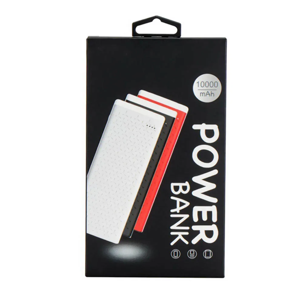 KISSCASE 10000 мАч зарядное устройство Внешний аккумулятор 2 USB порта для фонарика