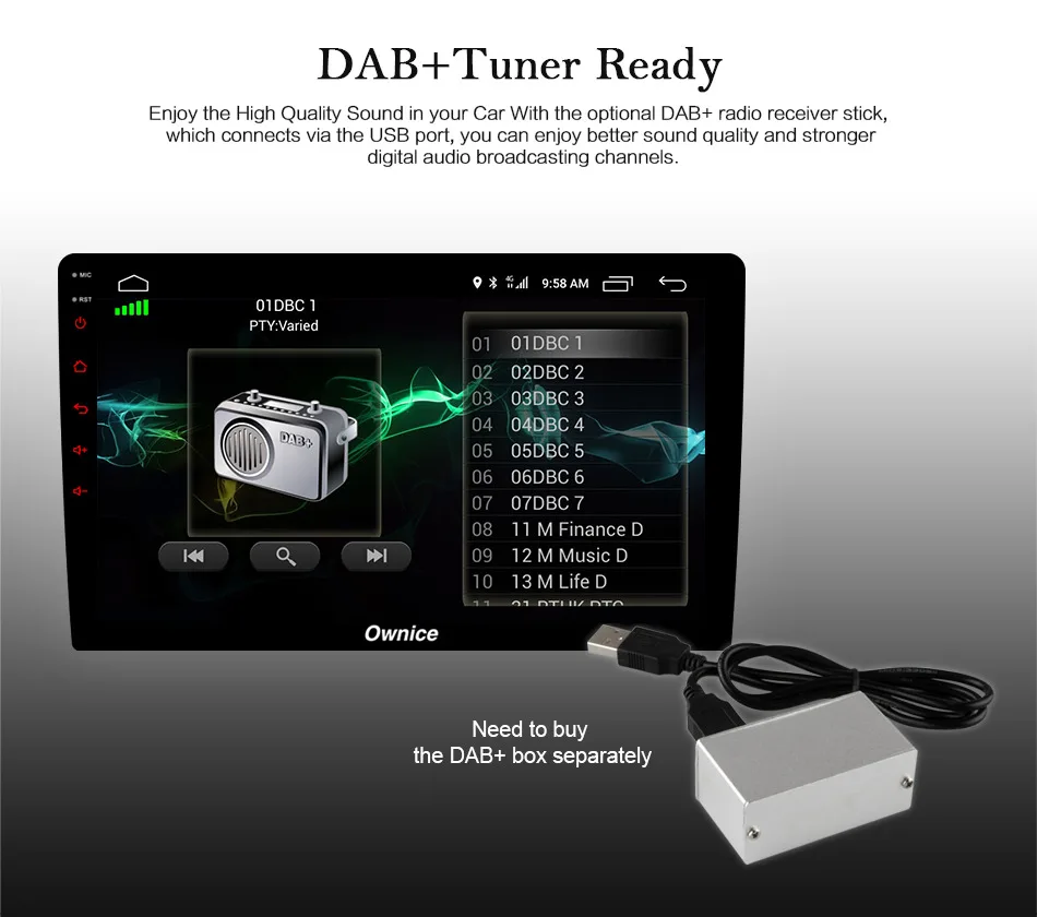 Ownice C500+ G10 10," Octa 8 ядро для VW Touran android 8,1 автомобильный DVD Navi Радио плеер gps 2 Гб Оперативная память Поддержка 4G SIM DAB+ Система контроля давления в шинах