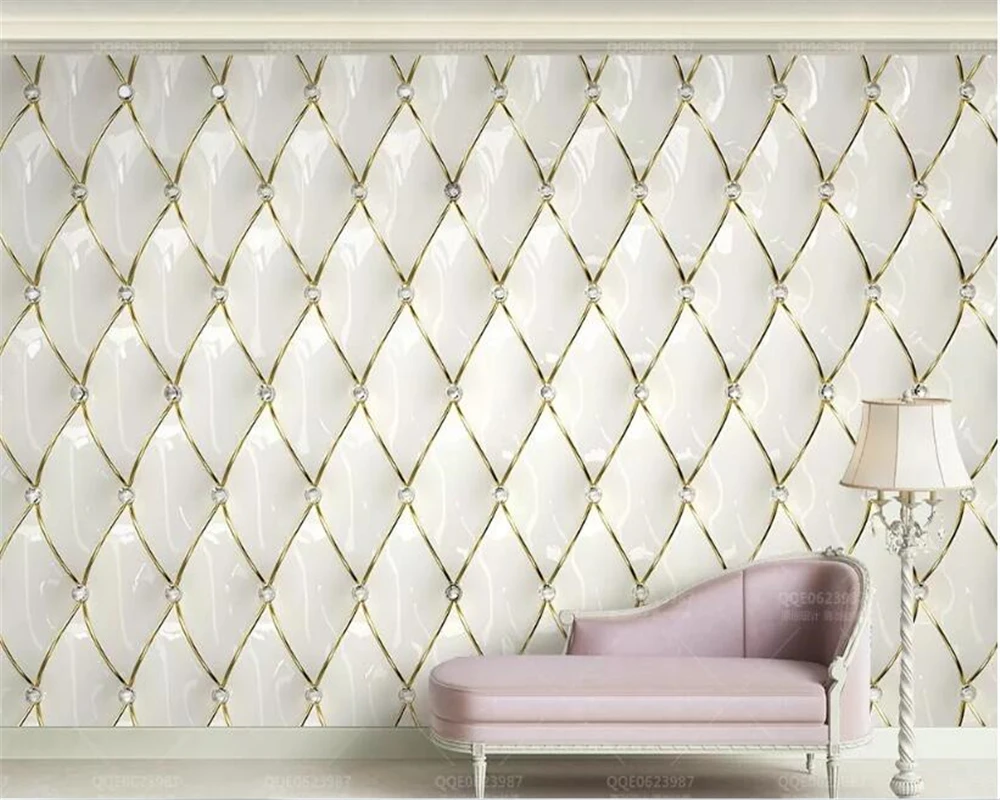 Обои 3d стикер обои роскошный кристалл ромбовидная Форма европейский мягкий