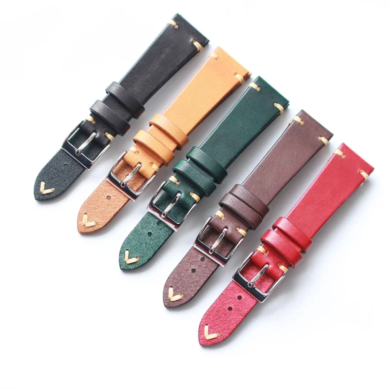Applicable to Rolex Water Ghost 20MM * 16MM High Quality Italian Resin Leather Men's Brown Green Black Red Simple Strap | Наручные