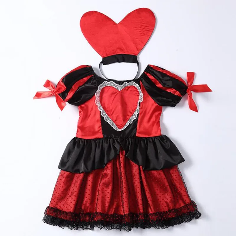 

Children Girls Queen Cosplay Costume Stage Performance Costumes Kids Masquerade Party Dress Supplies Christmas New Year