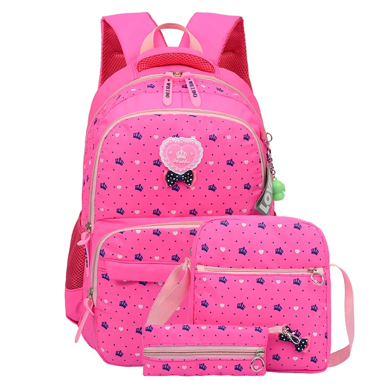 children School Bags Teenager Girls kids Backpacks Printing travel Backpack Orthopedic 3pcs/Set schoolbag sac infantil | Багаж и сумки