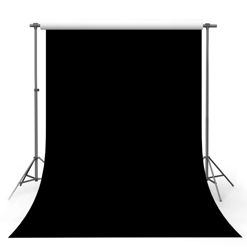 

Mehofond Black Photography Backdrop Solid Color Background Portrait Photo Studio Photoshoot Prop Photocall
