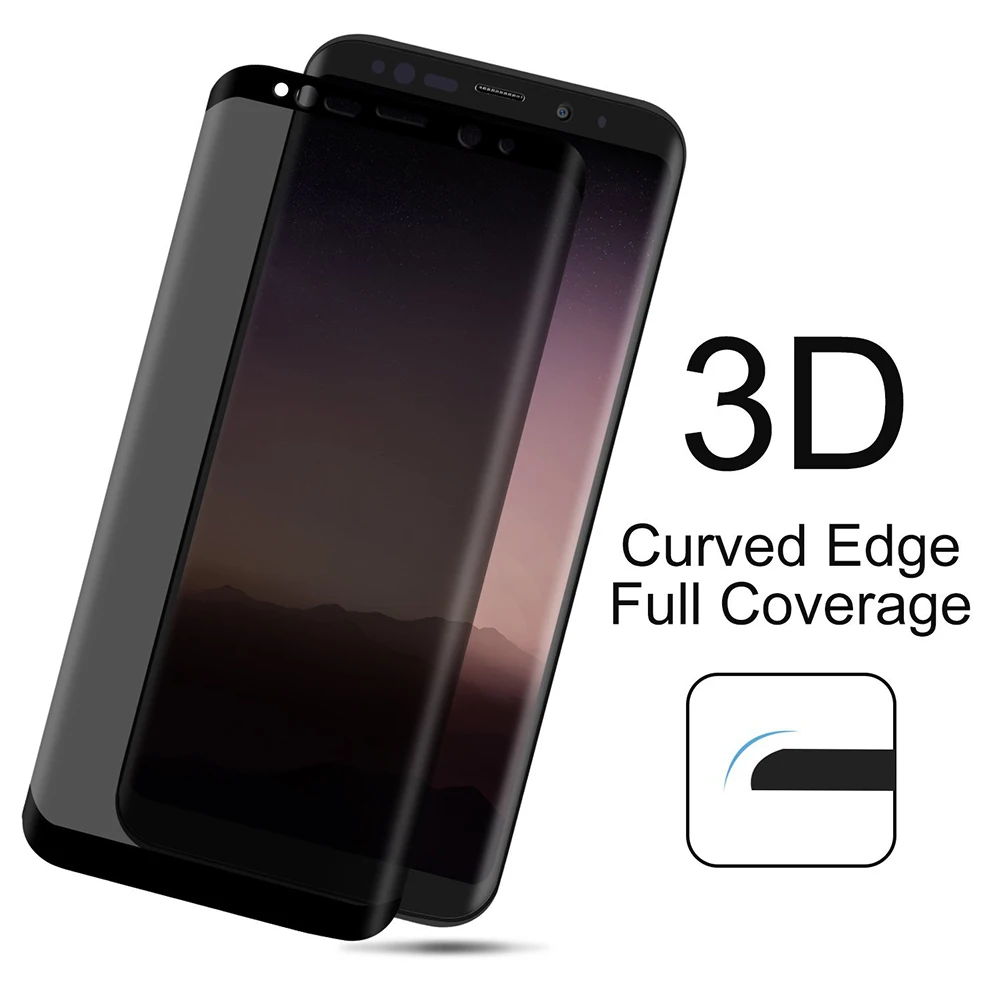 Анти-шпион Премиум закаленное Стекло протектор для Samsung Galaxy S8 конфиденциальности