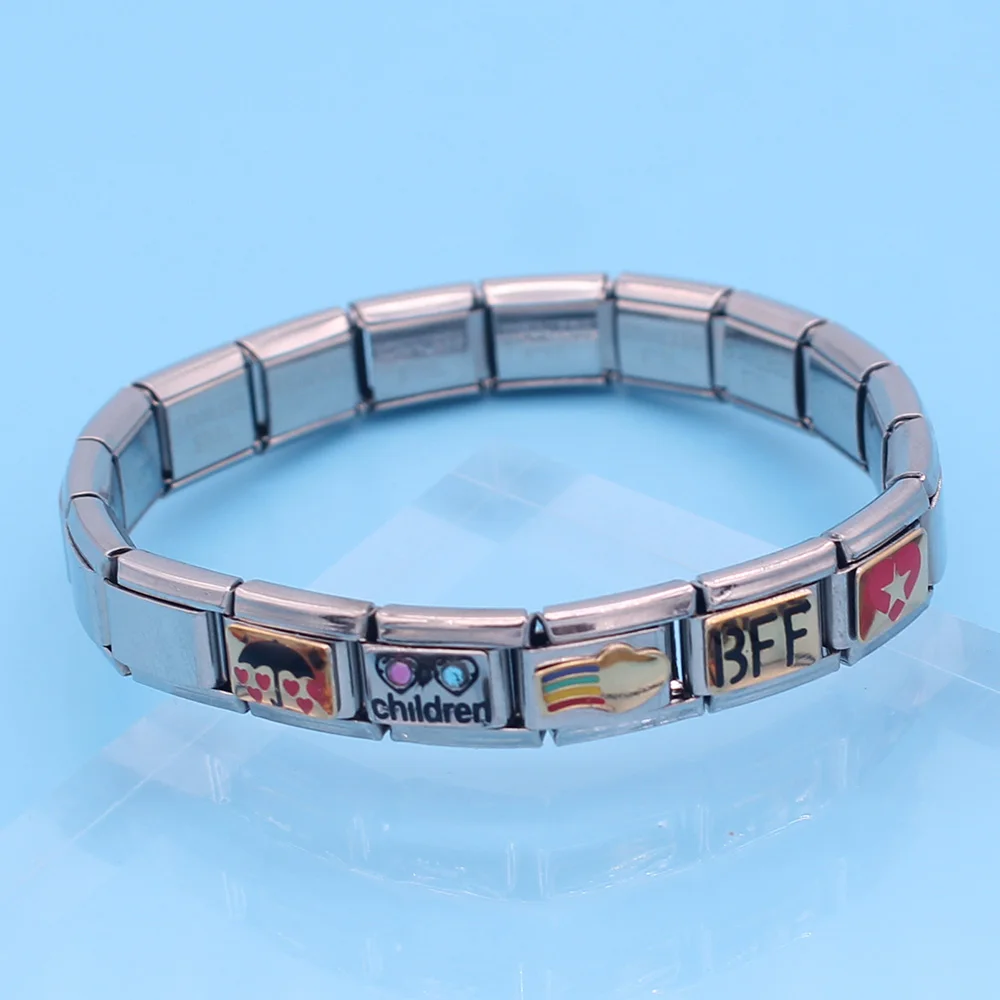 Fyour 2019 оригинальный ромашка соска единорог Радуга BFF сердце кулон с изображением