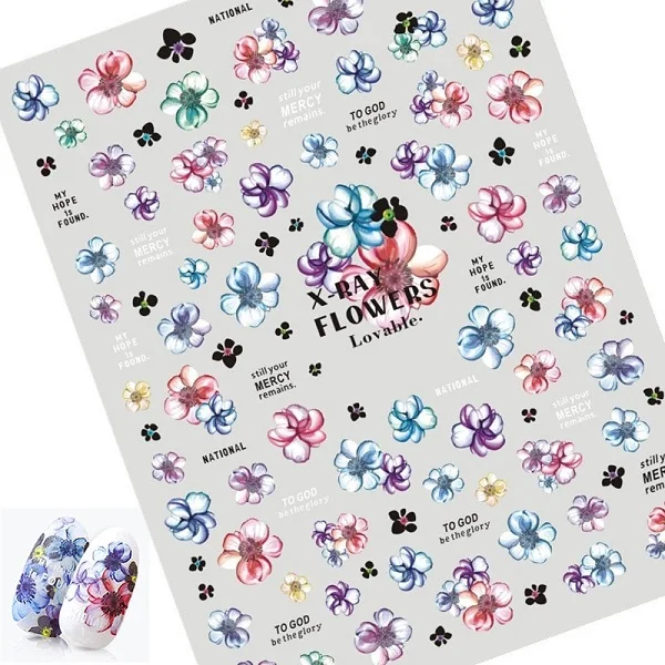Hanyi-111 Новейшие 3d наклейки для дизайна ногтей SOLONAIL hanyi-19 flower-19 Stamp шаблон Переводные картинки инструмент DIY Инструменты для украшения ногтей - Цвет: Hanyi-111