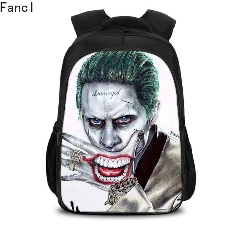 Рюкзак с отрядом самоубийц Харли Куинн для подростков школьные сумки мальчиков и