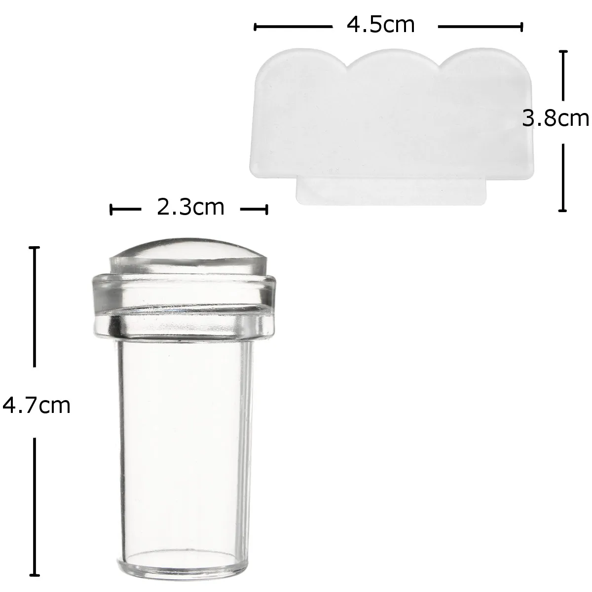 1 набор прозрачных желе для дизайна ногтей стемпер скребок стемпинга