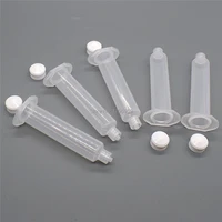 5 piece 10ml glue adhesive dispenser industrial syringe tube 10cc glue dispensing syringes barrels set for industrial dispensing