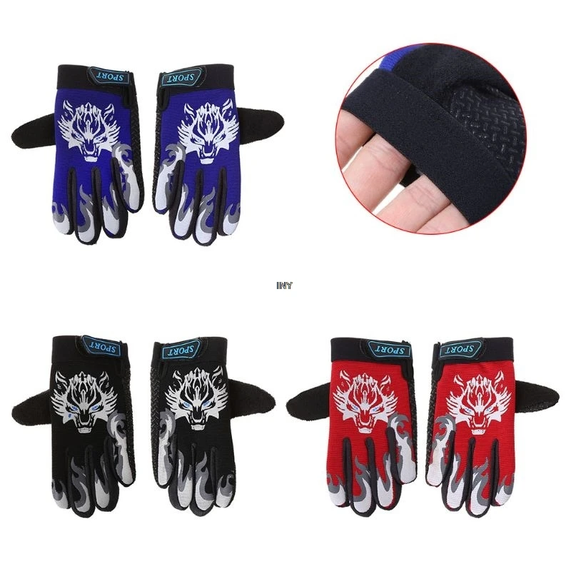 Детские велосипедные перчатки теплые зимние мягкие дышащие Митенки на весь