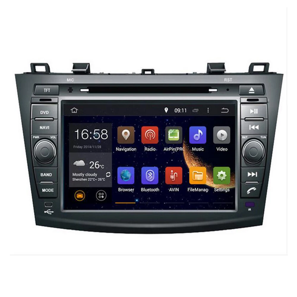 Android 10 4 + 32 Гб 8 ядер IPS автомобильный DVD GPS для Mazda 3 Axela 2009 2010 2011 2012 WIFI Авторадио