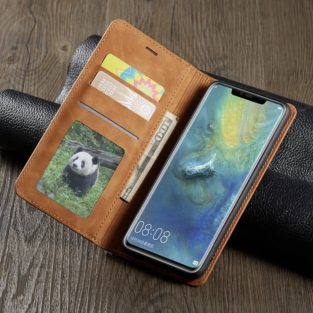 Магнитный флип чехол для Huawei Mate 20 30 40 Pro Lite ретро кобура из искусственной кожи