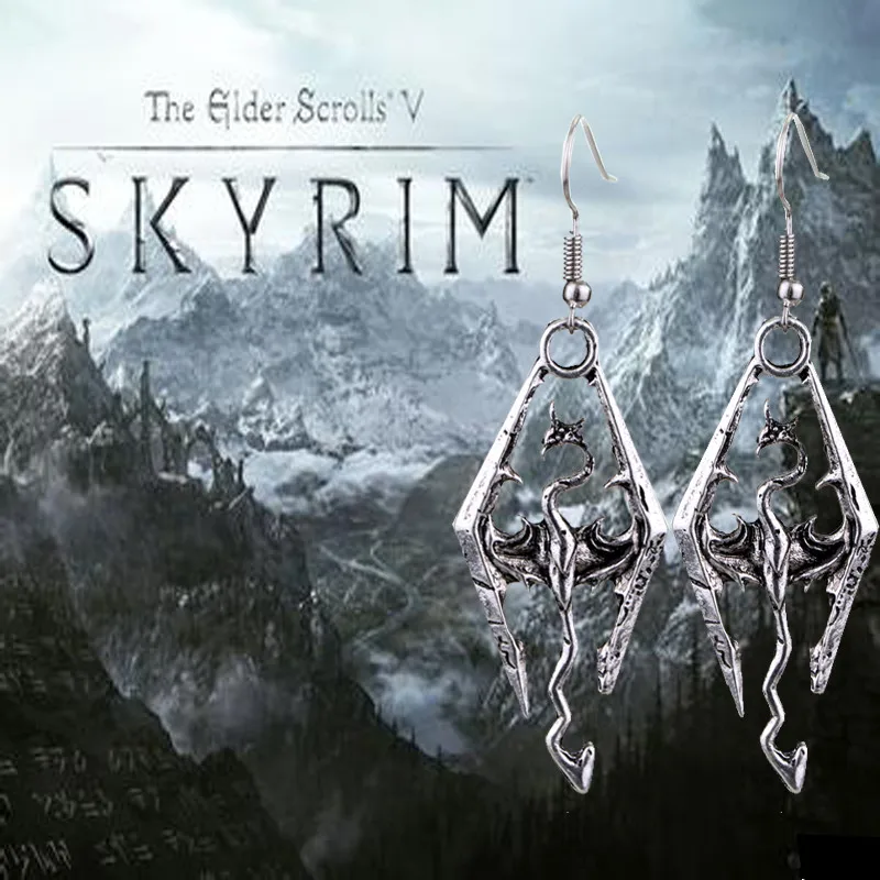 Skyrim Elder Scrolls серьги для женщин аксессуары ретро длинные висячие серьги|earrings for|drop