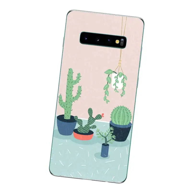 N277 кактус обои Мягкий ТПУ силиконовый чехол для Samsung Galaxy J2 J3 J4 J5 J6 J7 J8 Pro Plus Prime 2018 2017