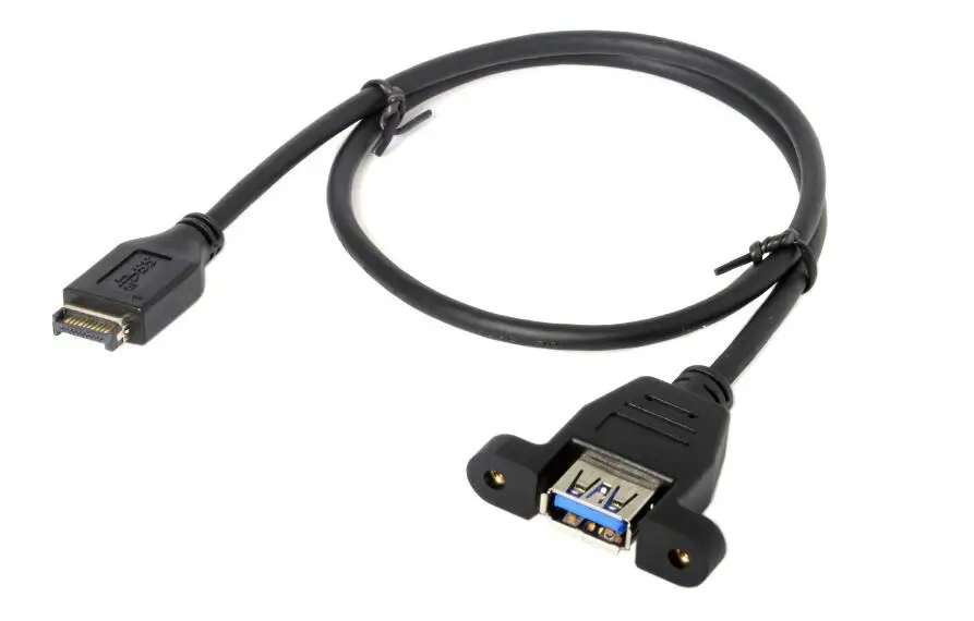 LBSC USB 3 1 Разъем передней панели для 0 типа A Женский удлинитель 50 см Тип крепления |
