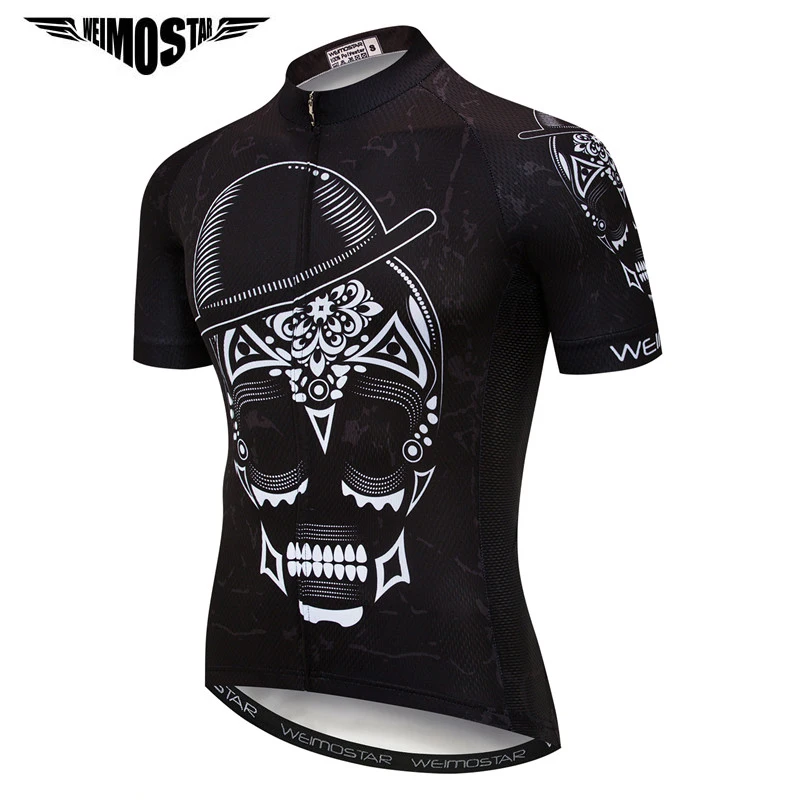 

Weimostar 10 Style Skull Cycling Jersey Summer MTB Bike Jersey Shirt Downhill Cycling Clothing Breathable Bicycle Jersey Clothes