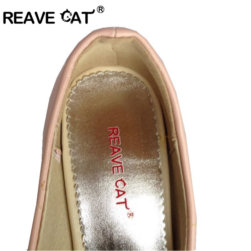 Женские туфли на высоком каблуке REAVE CAT новые весенние лодочки платформе с