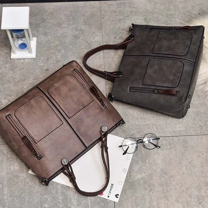 Новинка 2019 модная роскошная женская сумка из искусственной кожи Большая