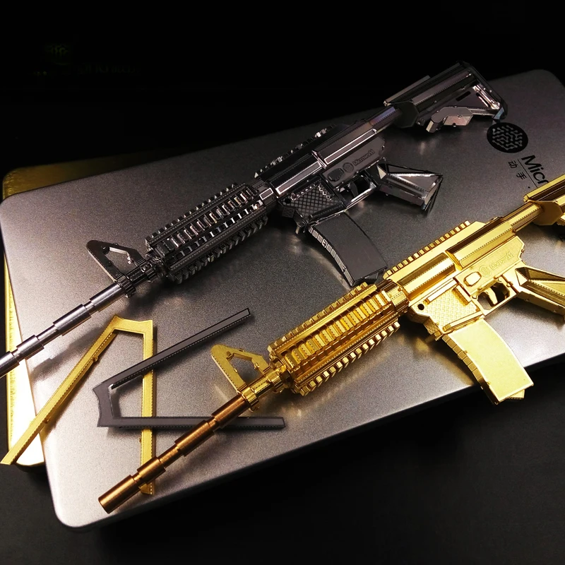 3D стереоскопический металлический пазл пушка в сборе Игрушечная модель сделай