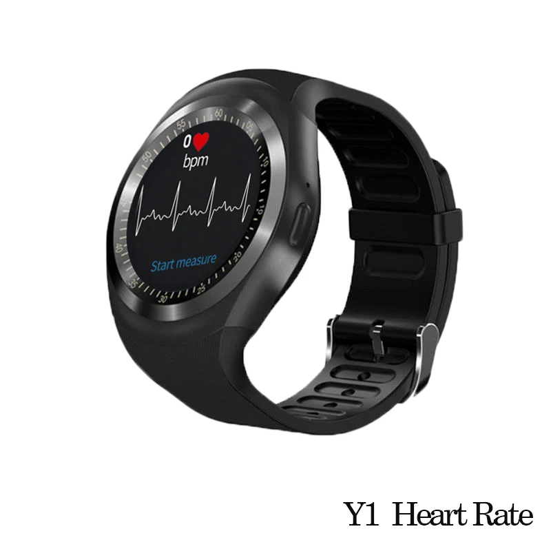 Y1HR black 696 Bluetooth Y1 Смарт часы Relogio Android SmartWatch телефонный звонок GSM Sim дистанционная камера Детские умные часы спортивные Шагомер - Цвет: Y1HR black