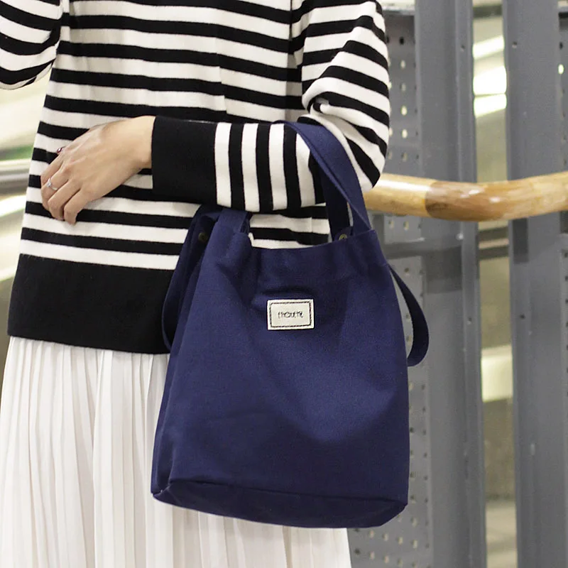 Холщовые сумочки однотонная Повседневная Вместительная женская сумка для мам