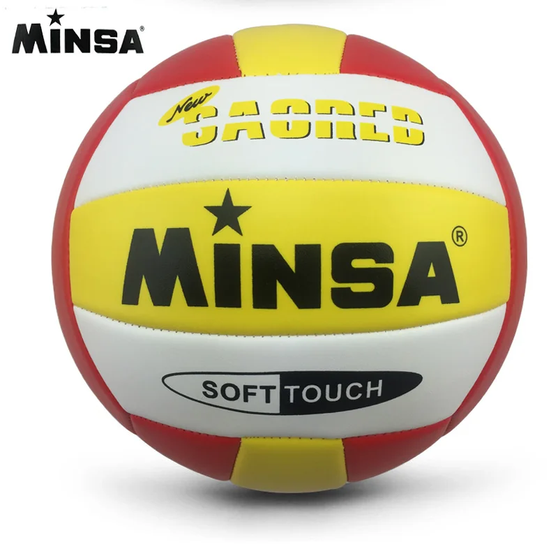 MINSA, розничная, новинка года, брендовая MVB-001 мягкий касаться волейбол мяч, Size5 высокое Волейбольный мяч с Чистая сумка+ иглы
