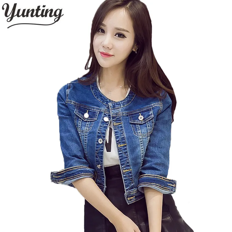 Весна 2021 Новое поступление женские джинсовые куртки короткие стильные