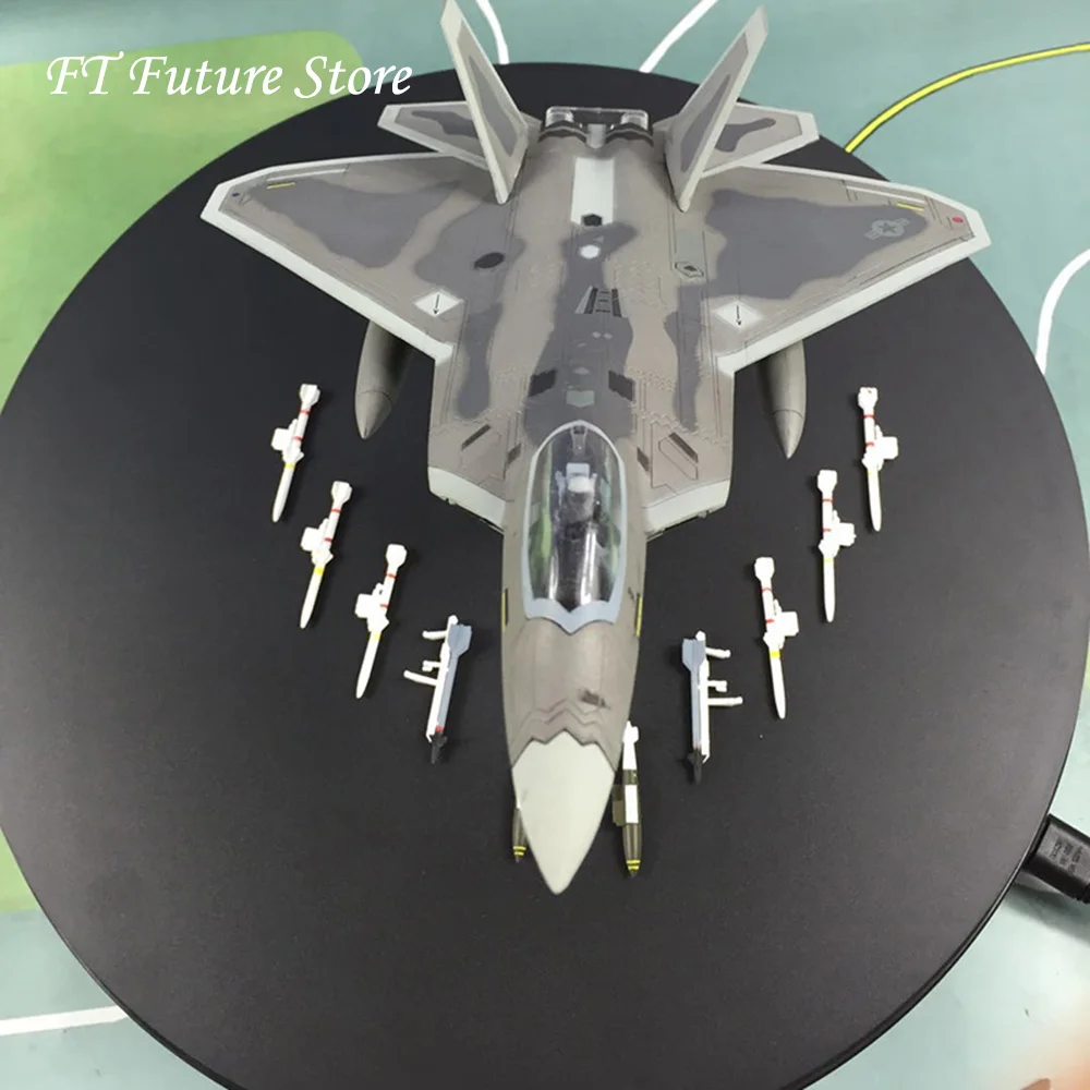 Для коллекции 1/72 F22 военный сплав литье под давлением моделирование самолет Раптор истребитель самолет с подставкой модель для мальчиков детей
