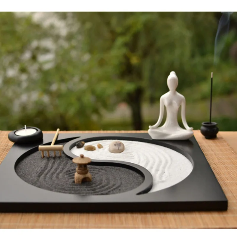 Деревянная Керамическая кукла в японском стиле Zen декоративные украшения из
