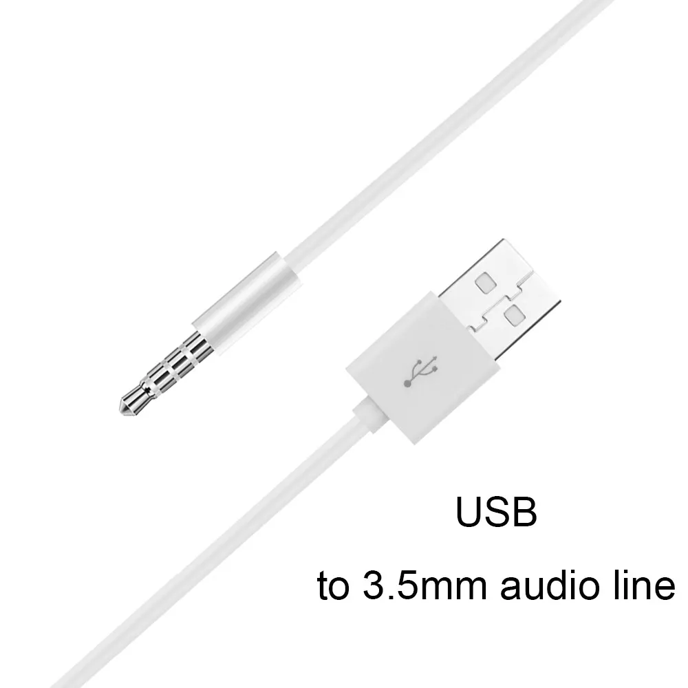 Новый Портативный 3 5 мм AUX аудио разъем для USB 2 0 Мужской Кабель переходник зарядки