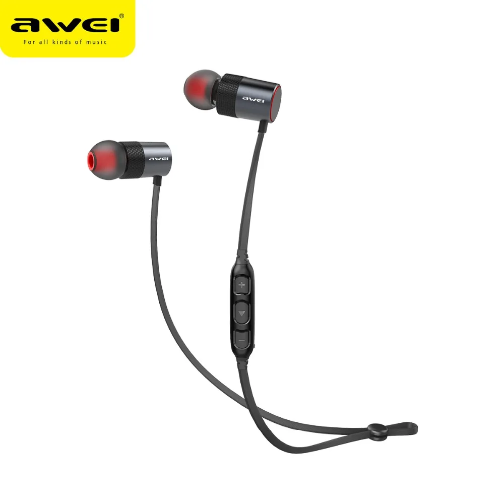 AWEI AK2 магнитный переключатель Bluetooth наушники спортивные с микрофоном водостойкая bluetooth-гарнитура стерео беспроводные наушники
