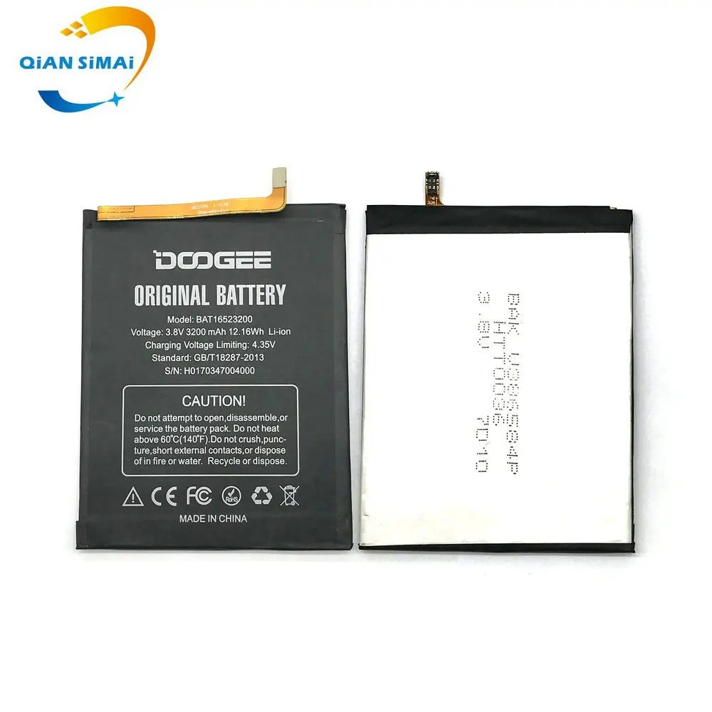 1 шт. новый высококачественный аккумулятор BAT16523200 Для DOOGEE Y6 Y6C фотоэлемент + трек-код