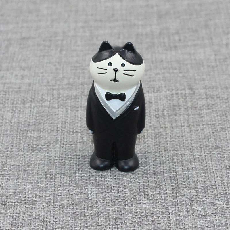 Японская миниатюрная Статуэтка Zakka Decole Cat статуэтка котенка украшение для дома