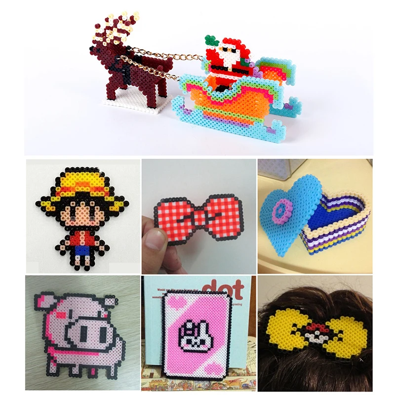 5 мм 15 видов цветов Perler бисер комплект Хама бусины с шаблоны аксессуары для детей