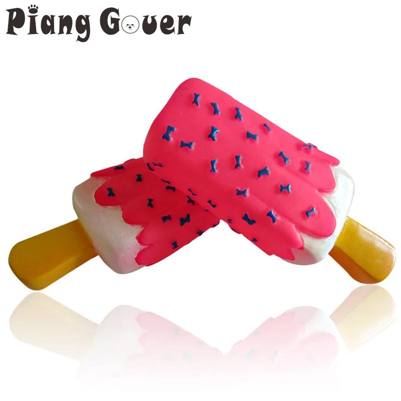 2 шт./лот палочка для мороженого нетоксичные пищащие игрушки собак мягкая
