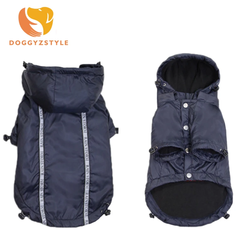 Зимнее пальто для собаки теплые однотонные Цвет Pet куртка с капюшоном Puppy Cat
