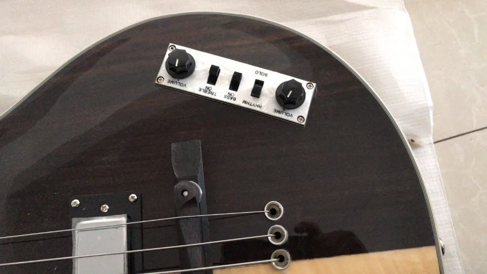 Новинка 4/5 струны Пламя клен и корпус из палисандра hofner bass гитара полоса шеи hofner пользовательские бас oem hofner bass
