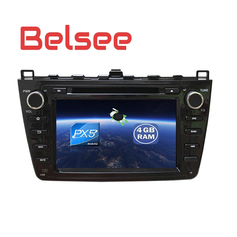 Belsee для Mazda 6 Ultra Ruiyi стерео Android 8 радио Восьмиядерный PX5 gps навигация головное устройство Авторадио DVD плеер Bluetooth